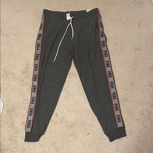 BRAND NEW - VS PINK GRAY JOGGERS